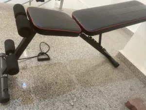 bench with dumbbells