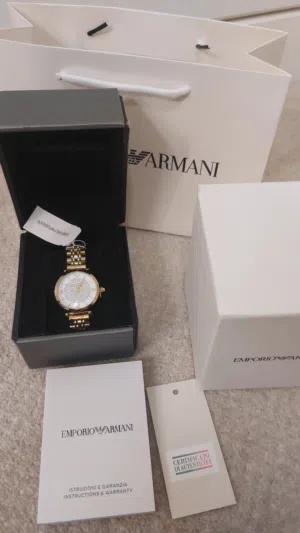 Emporio Armani Ladies watch full gold colour