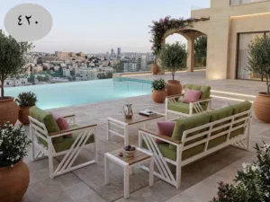 اطقم حدائق ومراجيح وشمسيات اجود وارقى الاطقم  حديد وخشب والومنيوم وراتان وباباثان