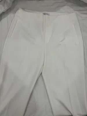 بنطلون قماش رسمي ابيض