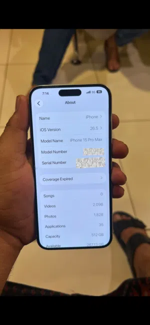 Apple iPhone 15 Pro Max 512GB White Titanium