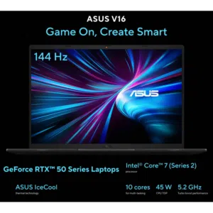 Gaming Laptop ASUS V16 (2025) Elevate Gaming & Creativity Intel CoreTM 7 Processor 240H
