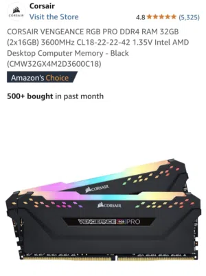 رامات كورسير DDR4