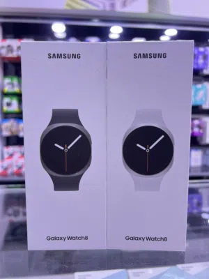 Samsung Watch 8 (44mm) Black  White ساعة سامسونج الاصدار الثامن متوفرة باللون الابيض و الاسود