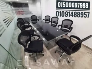 أثاث مكتبي،ترابيزه اجتماعات زجاج سيكوريت،ترابيزة اجتماعات مودرن table,meeting room