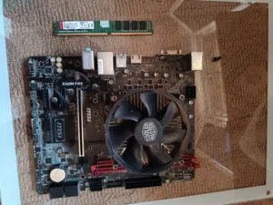 قطع غيار الكمبيوتر core i5-9th gen  Motherboard MSI  B360M FIRE KINGSTON 8GB RAM