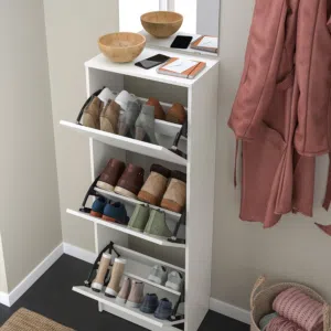 IKEA BISSA shoe cabinet with 3 compartments