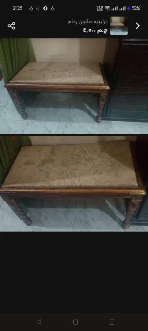 ترابيزه صالون رخام استعمال كبيره
