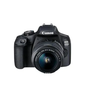 Canon EOS 2000D DSLR Camera and EF-S 18-55 mm f/3.5-5.6 is II Lens, Black