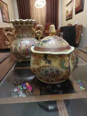طقم مزهريات انتيك للبيع