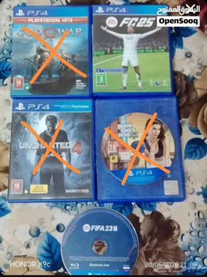 العاب بلايستيشن 4 شرايط PS4 نظيفة بدون خدوش شغالة 100٪
