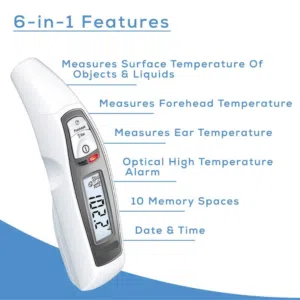 ميزان حرارة طبي اليكتروني من الاذن والجبين الماني بيورر Beurer FT 65 Multi-Function Thermometer