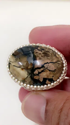 الخاتم الملكي عقيق اليمن الجزع الخرائطي خامة صعبه باكثر من لون