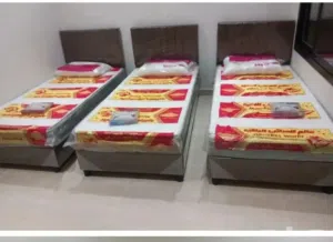 عروض وتخفيضات 2سرير نفر مع 2مرتبه ضغط مع 2مخده فيبر 6قطع