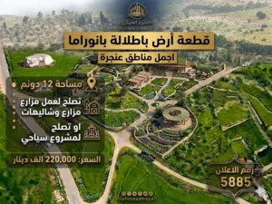 Farm Land for Sale in Ajloun A'anjara