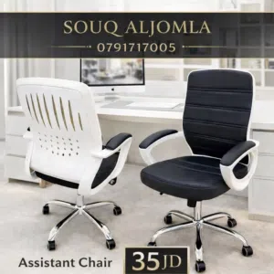 Assistant Chair  كرسي مساعد مكتبي فاخر راحة وأناقة بتصميم عصري يناسب كل المكاتب والشركات!
