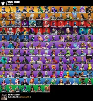 حساب فورت نايت للبيع ب50 الف