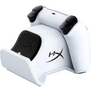 محطة شحن لوحدات التحكم اللاسلكية بلايستيشن PS5 HyperX 51P68AA ChargePlayTM Duo