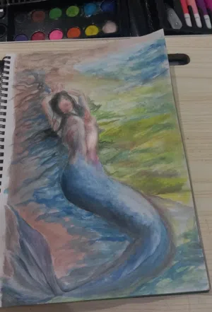 لوحَات مرسومة بالألوان المائية و الرَصاص/ الفحم