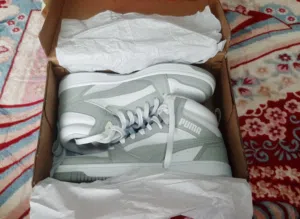 Sneakers Shoes Puma Rebound V6 High Grey Size 40