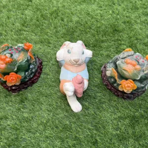 مجسمات ديكورية مميزة (ضفدع & أرنب) بشكل انيق/