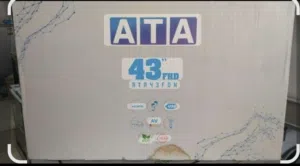 شاشة ATA 43بوصة زيرو بالضمان متفتحتش كرتونتة