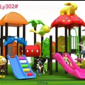 outdoor playground and swing sliding