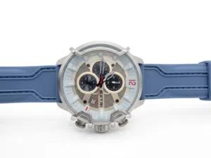 ساعة EXTRI Chronograph (شبه جديدة) بحالة ممتازة - ملحقات الوكالة صنع في باريس مع ساعة REMAX كلاسيكيه