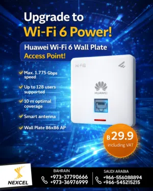 Huawei Wi‐Fi 6 Wall Plate Access Point