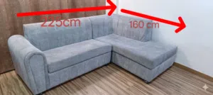 Banta Excellent Grey Colour Lshape Sofa for Sale in KD 15