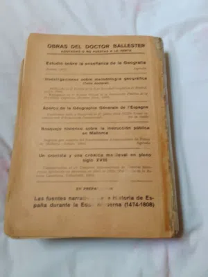 كتاب للتاريخ لسنة 1924 بالإسبانية