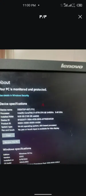 كيسه core i7 جيل رابع بحالة ممتازة