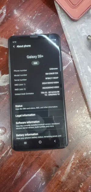 Samsung Galaxy S9+ 6gb 64gb