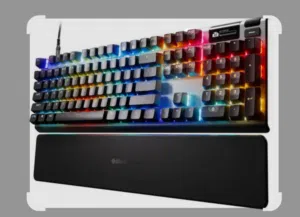 كيبورد ستيل سيريز جديد بحالة الوكالة استعمال شهرين مع ماوس ريزر death Adear v3