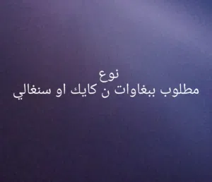 مطلوب ببغاوات نوع كايك او سنغالي