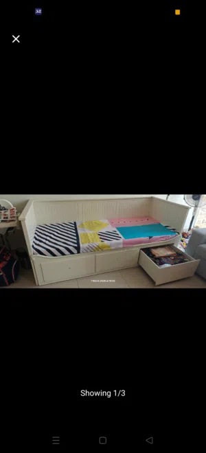 IKEA Hemnes Sofa Bed with Storage – 1 Year Old – AED 550 (With Mattress)