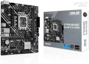 مذربورد ايسوس لمعالجات انتل جيل 12 + 13 + 14 - ASUS PRIME H610M-K D4 ARGB/DDR4 LGA 1700 MOTHERBOARD