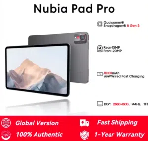 جهاز RedMagic Nubia pad pro Tablet هو جهاز لوحي قوي مصمم للأداء العالي والألعاب، يأتي بمتجر