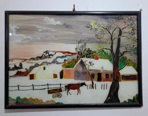 لوحة مميزه الرسم على الزجاج