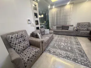طقم كنبايات فخم خشب سويدي لون سكني – جودة وأناقة للبيت