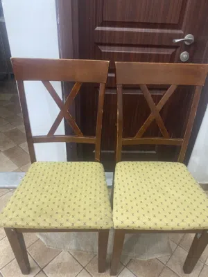 عدد 2 كرسى خشب