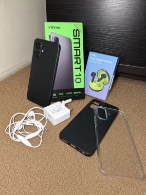 Infinix Smart 10 Mobile With Free Bluetooth Headphones..