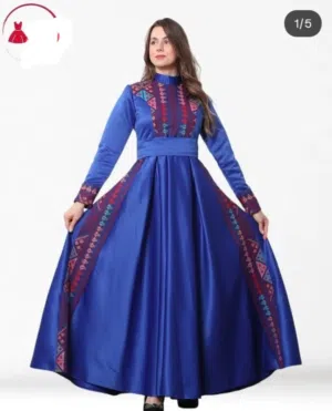 فستان ثوب تطريز فلسطيني طويل