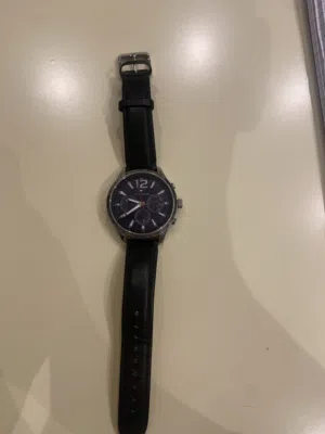 Tommy Hilfiger Chronograph Black Leather