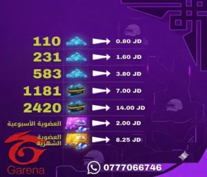 Free Fire gaming card for Sale in Irbid