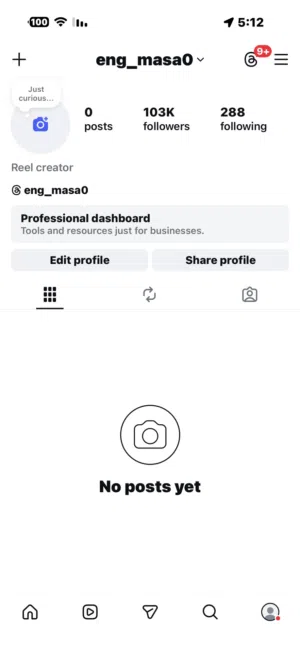 حساب حقيقي انستغرام 103 الف متابع