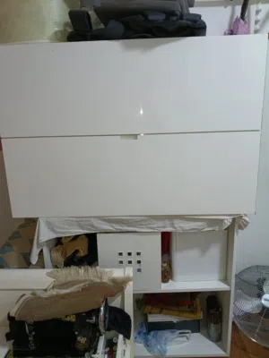 wall shelf cabinet and shelf cabinet with two storage boxes....
