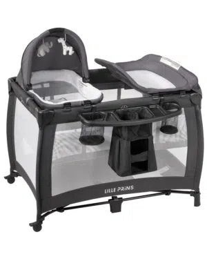 سرير أطفال متعدد الاستخدامات من LILLE PRINS  سرير عملي يجمع بين النوم الآمن، التغيير،