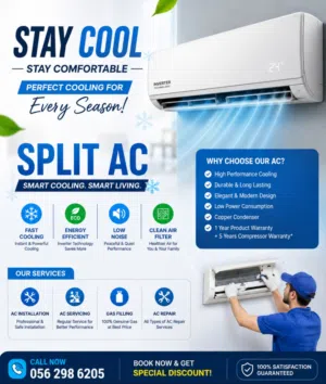installation and rapring and sarves ac