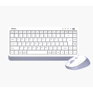 Meetion Mini5000 Mini Office Wireless keyboard & Mouse Combo -White مجموعة كيبورد وماوس لاسلكية